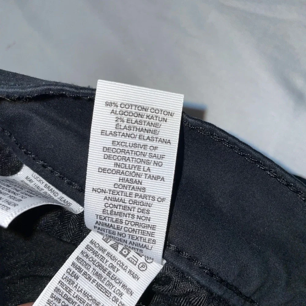 Lucky Brand 121 Heritage Slim Mens Black Chino Pants 34x32 Cotton Stretch